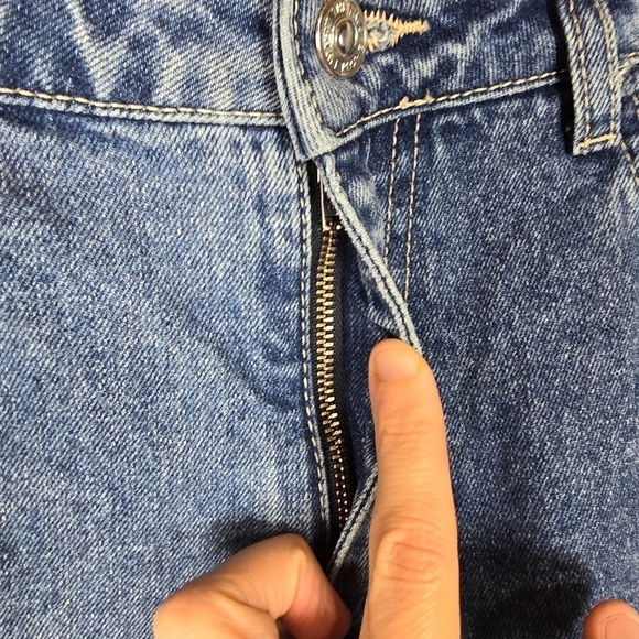 Free People Pacifica Medium Wash High Rise Straight Leg Jeans - Picture 6 of 10